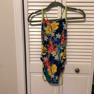 TYR African Floral Printed Tie Back